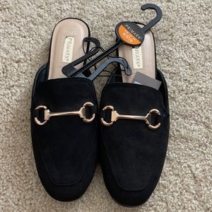 Primark black mules US size 6 NWT